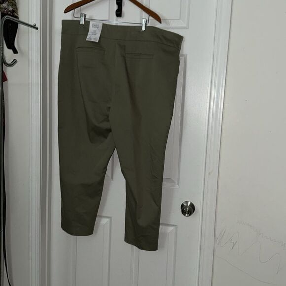 Croft & Barrow womens Effortless Stretch Pull-On Straight-Leg Pant 24 NWT GREEN - Picture 5 of 8